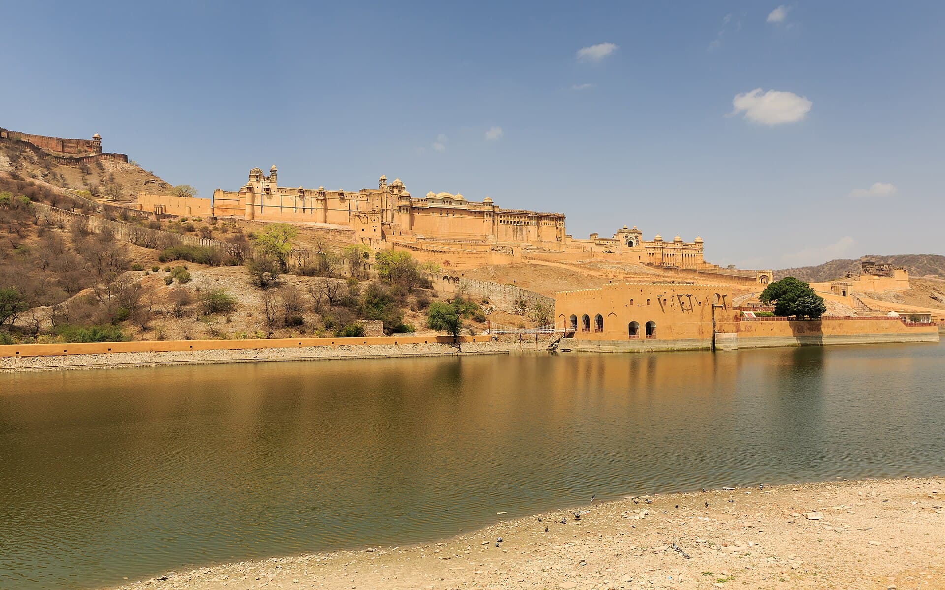 Amer Fort above Maota Lake, Jaipur