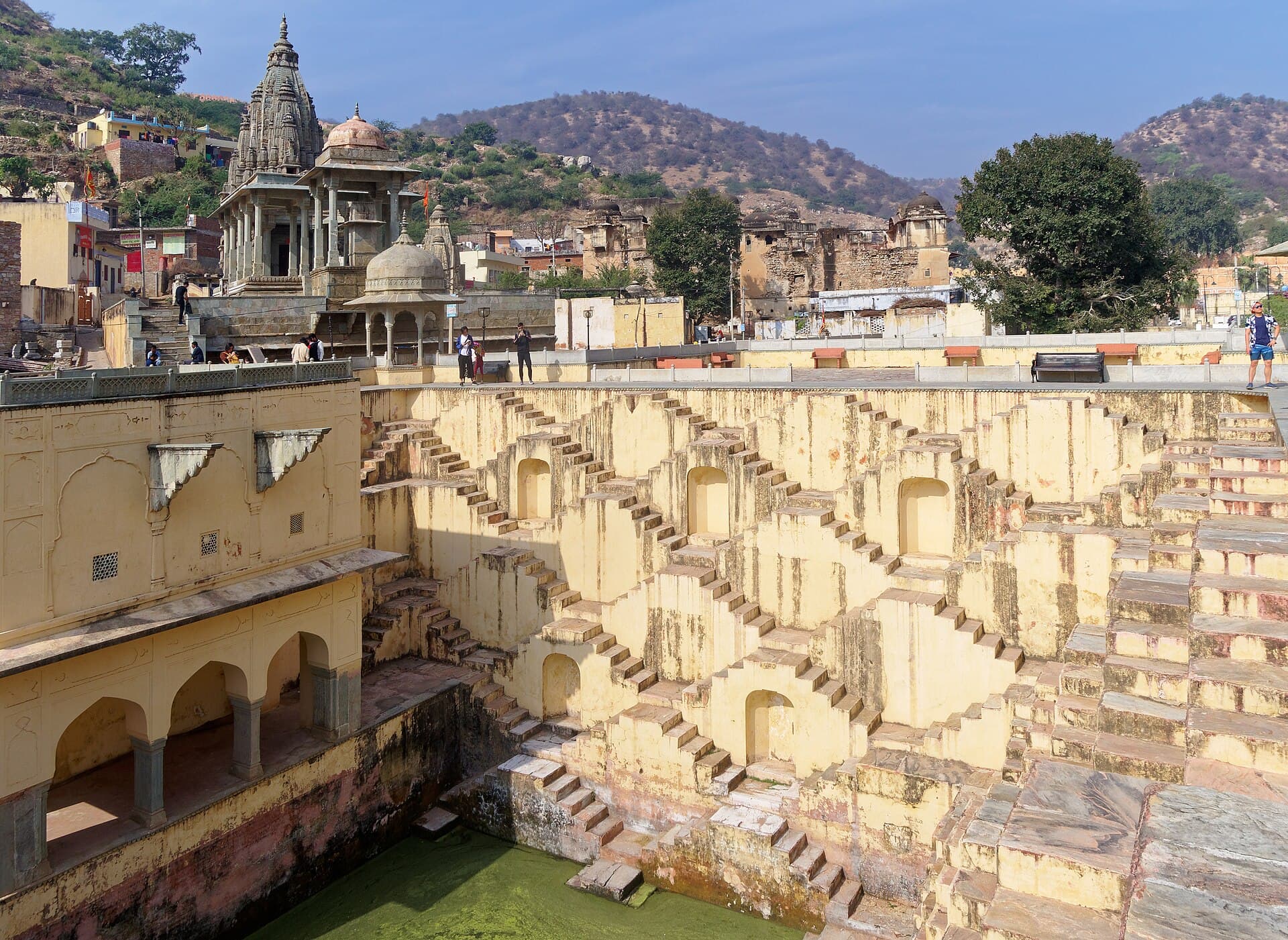 The criss-cross steps of Panna Meena ka Kund stepwell, Amer