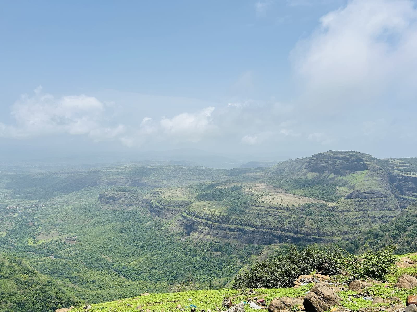 View over the valley from Tiger Point, Lonavala