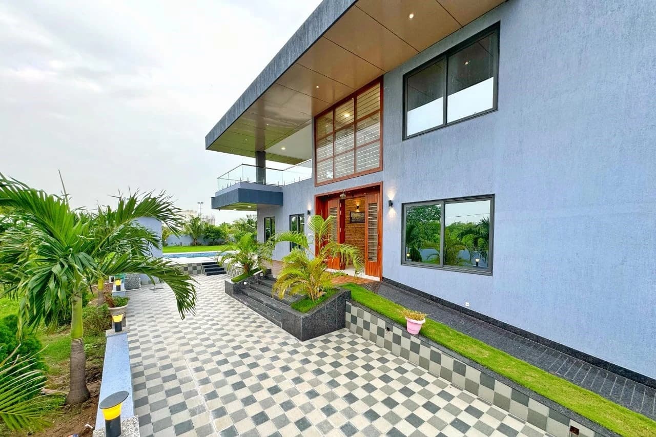 The Royal Escape Villa in Dumas, Surat – Luxury 5BHK Stay with Private Pool