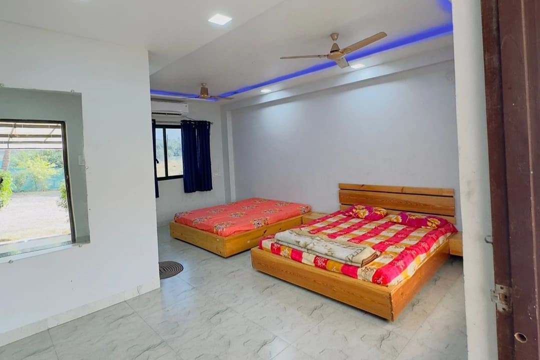 Interior at Wooden Retreat, Dalwada, Daman