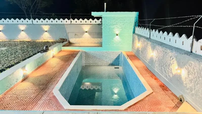 Private pool at Holiday Home, Thur Ki Pal, Udaipur