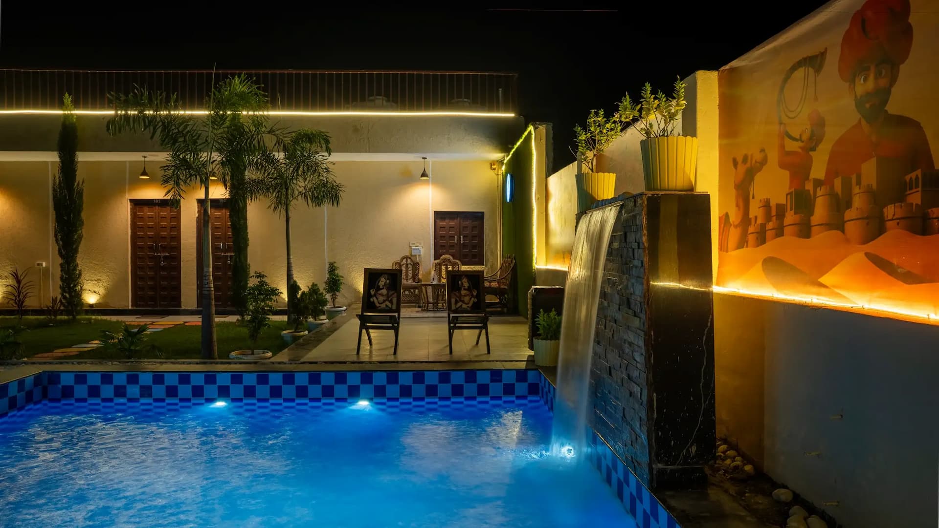 Photo 3 of 5 – 2 BHK villa with a private pool in Amberi, Udaipur (BMF-V588)
